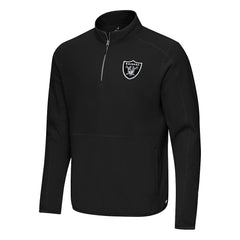 Antigua Step Up Quarter-Zip Pullover - Las Vegas Raiders