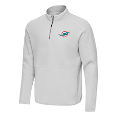 Antigua Step Up Quarter-Zip Pullover - Miami Dolphins