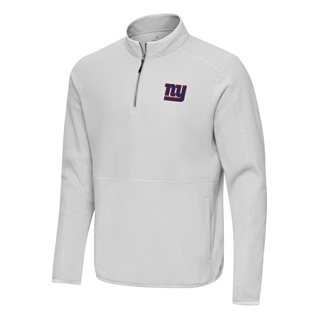 Antigua Step Up Quarter-Zip Pullover - New York Giants