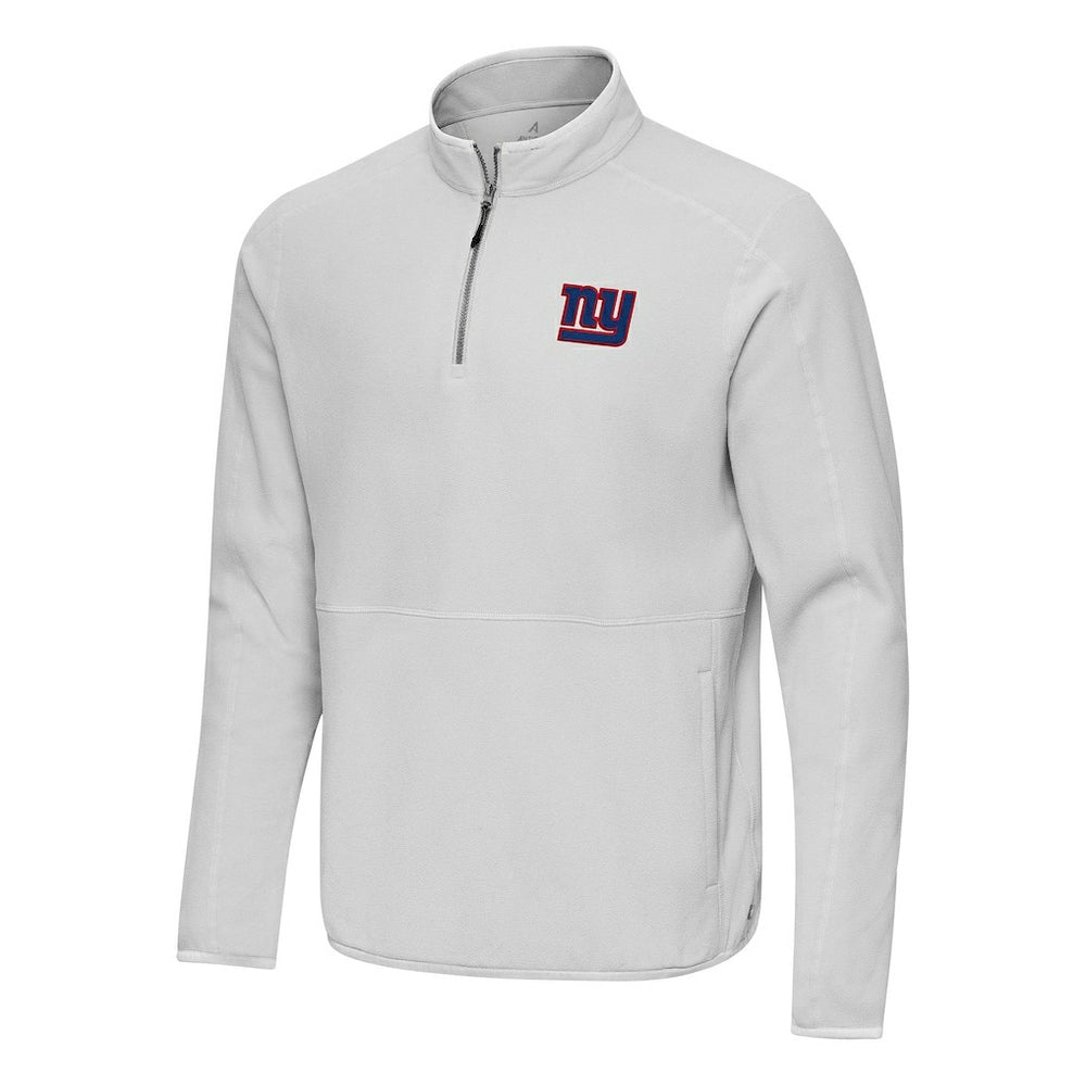 Antigua Step Up Quarter-Zip Pullover - New York Giants