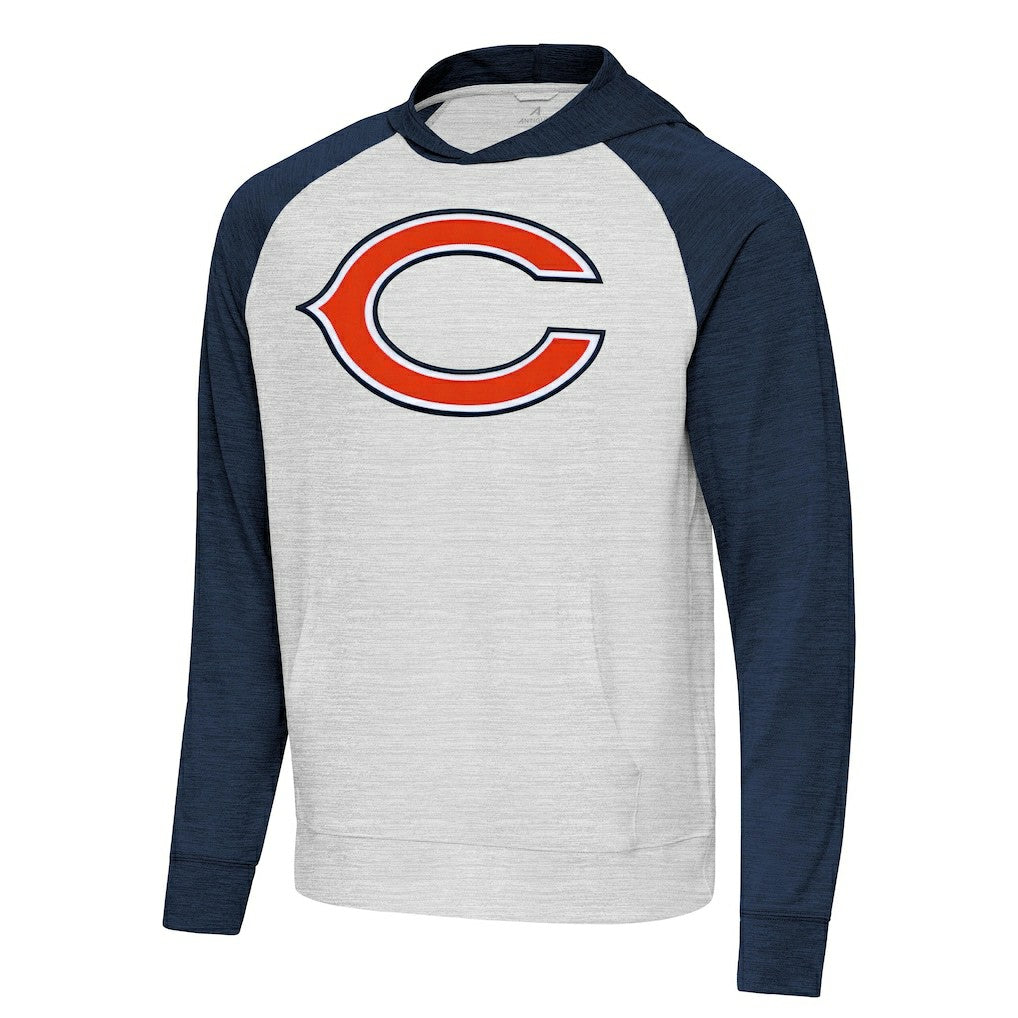 Antigua Urgent Raglan Pullover Hoodie - Chicago Bears