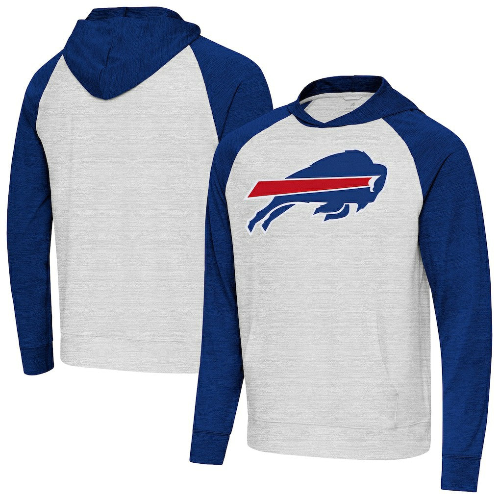 Antigua Urgent Raglan Pullover Hoodie - Buffalo Bills