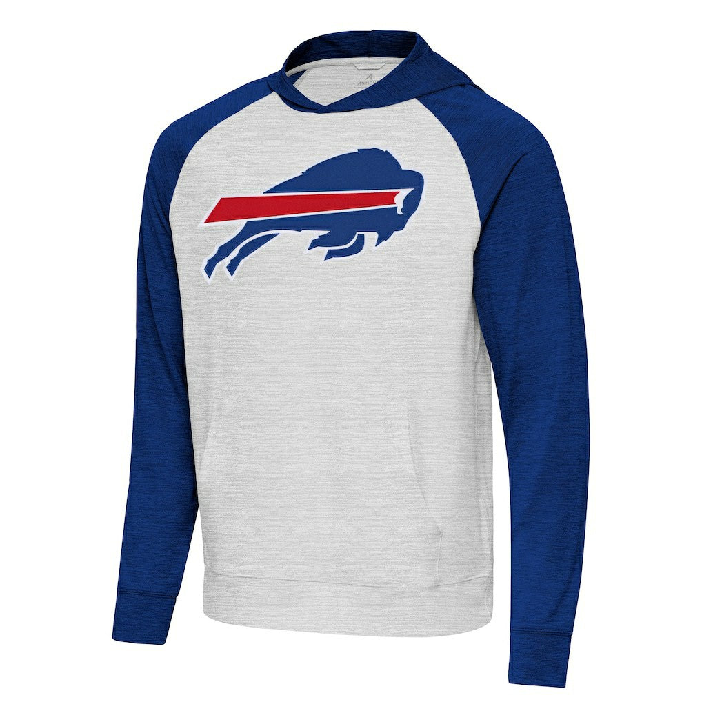 Antigua Urgent Raglan Pullover Hoodie - Buffalo Bills