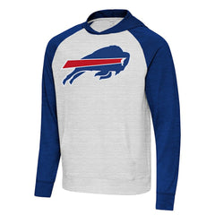 Antigua Urgent Raglan Pullover Hoodie - Buffalo Bills
