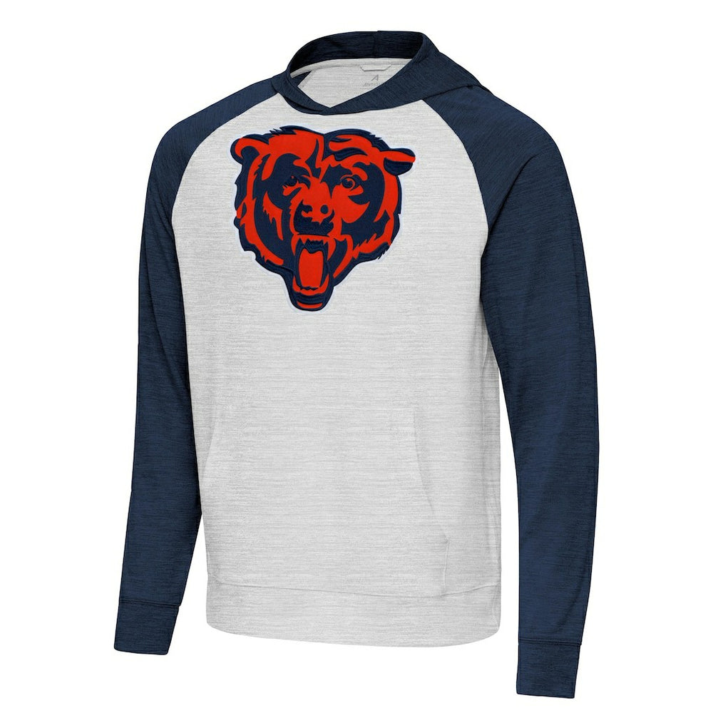 Antigua Urgent Raglan Pullover Hoodie - Chicago Bears