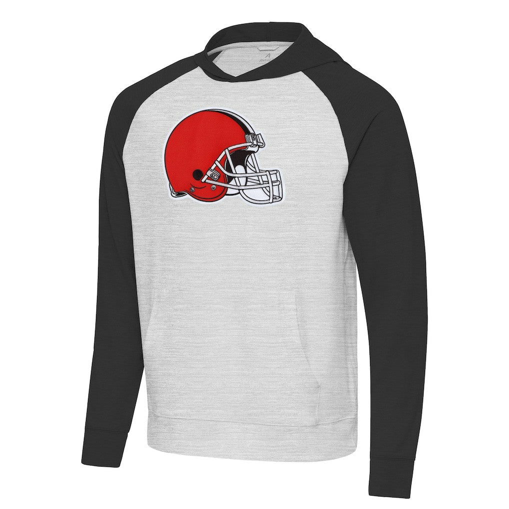 Antigua Urgent Raglan Pullover Hoodie - Cleveland Browns