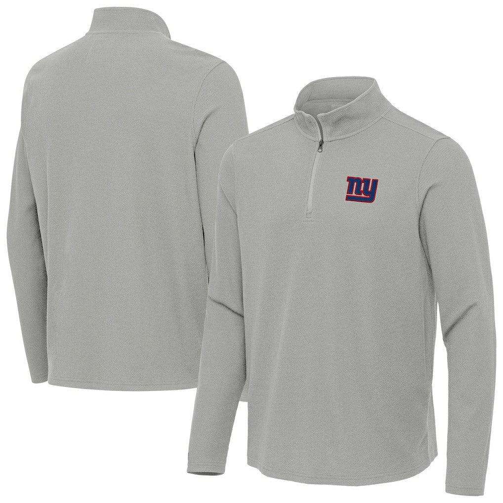 Antigua Sync Tri-Blend Quarter-Zip Pullover - New York Giants