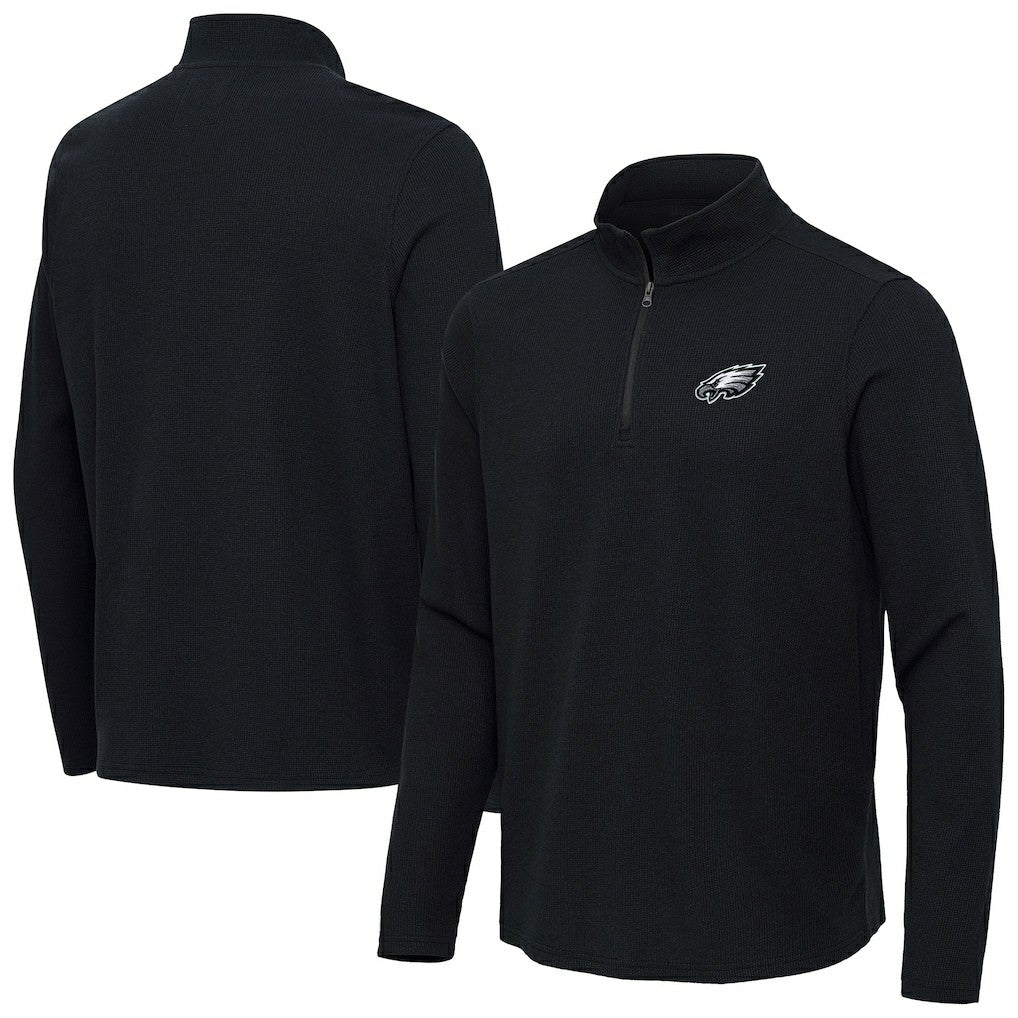 Antigua Sync Tri-Blend Quarter-Zip Pullover - Philadelphia Eagles