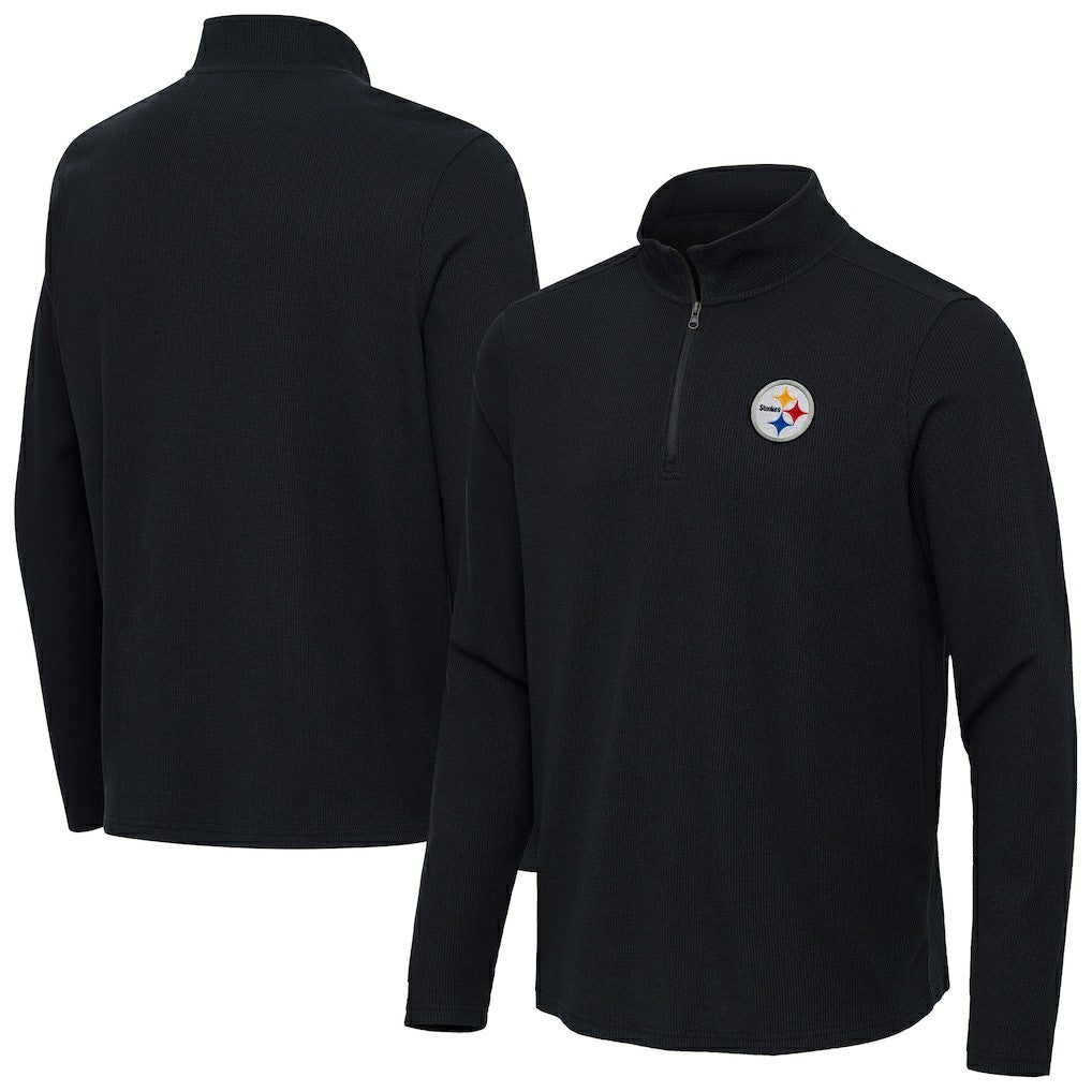 Antigua Sync Tri-Blend Quarter-Zip Pullover - Pittsburgh Steelers