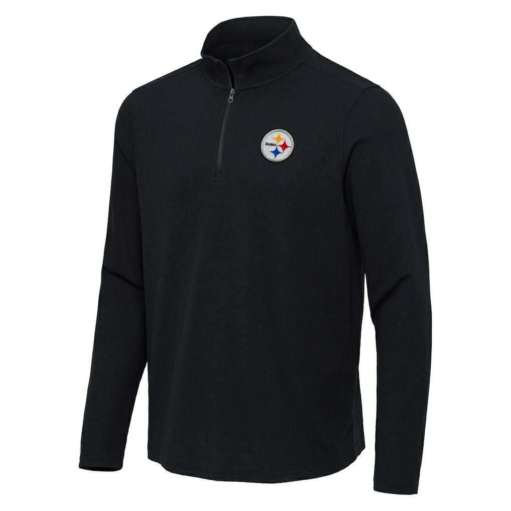 Antigua Sync Tri-Blend Quarter-Zip Pullover - Pittsburgh Steelers