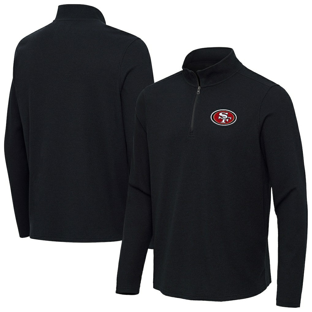 Antigua Sync Tri-Blend Quarter-Zip Pullover - San Francisco 49ers