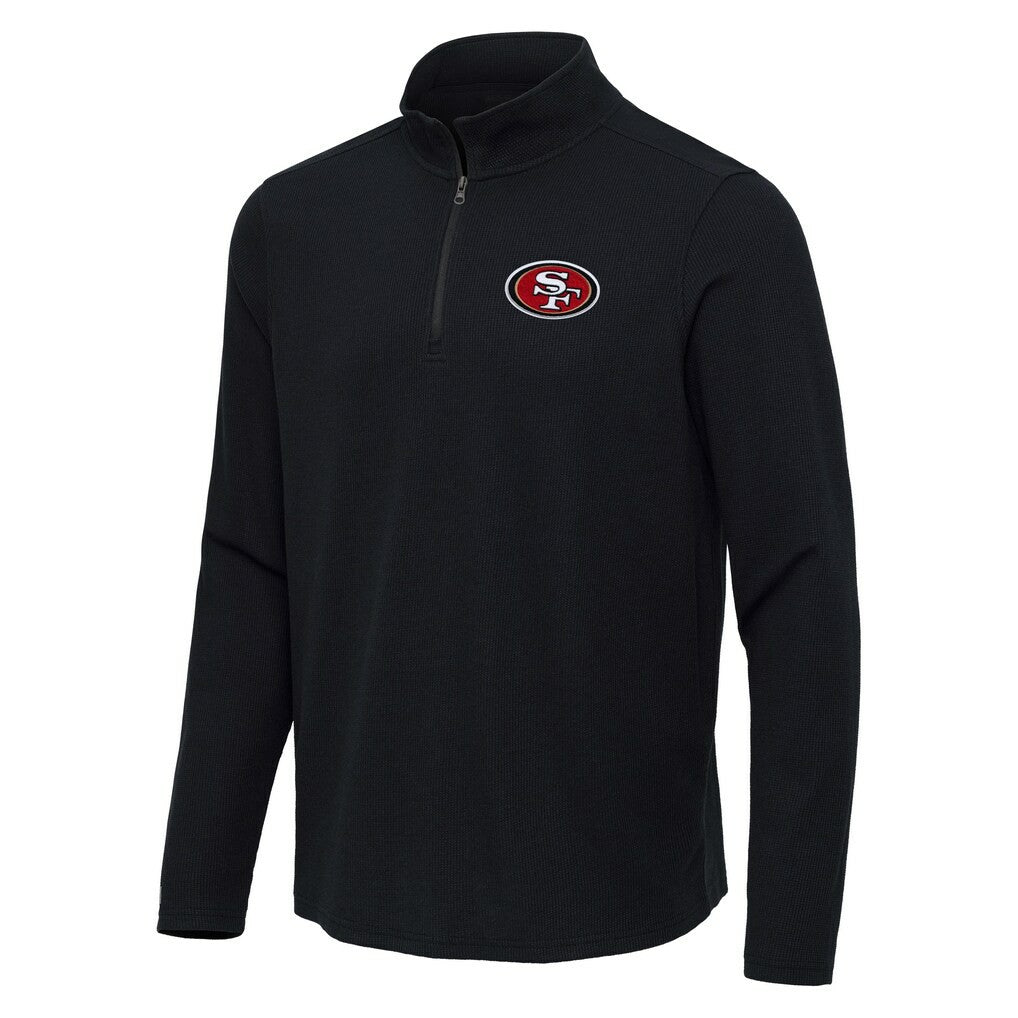 Antigua Sync Tri-Blend Quarter-Zip Pullover - San Francisco 49ers