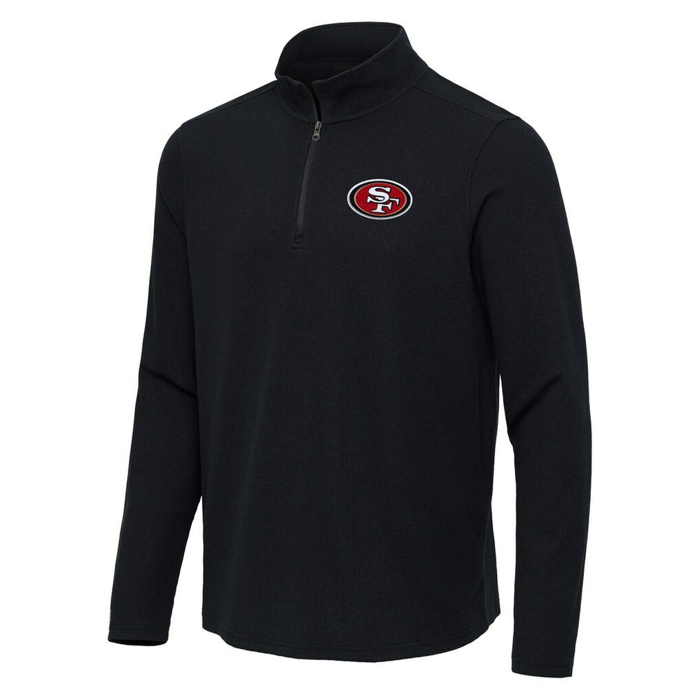 Antigua Sync Tri-Blend Quarter-Zip Pullover - San Francisco 49ers