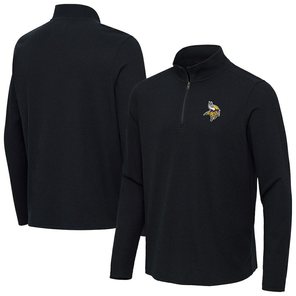Antigua Sync Tri-Blend Quarter-Zip Pullover - Minnesota Vikings
