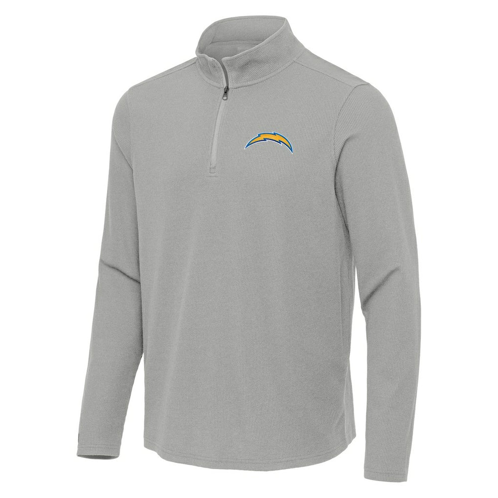 Antigua Sync Tri-Blend Quarter-Zip Pullover - Los Angeles Chargers