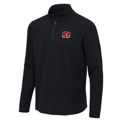 Antigua Sync Tri-Blend Quarter-Zip Pullover - Cincinnati Bengals