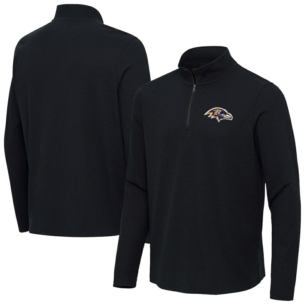 Antigua Sync Tri-Blend Quarter-Zip Pullover - Baltimore Ravens