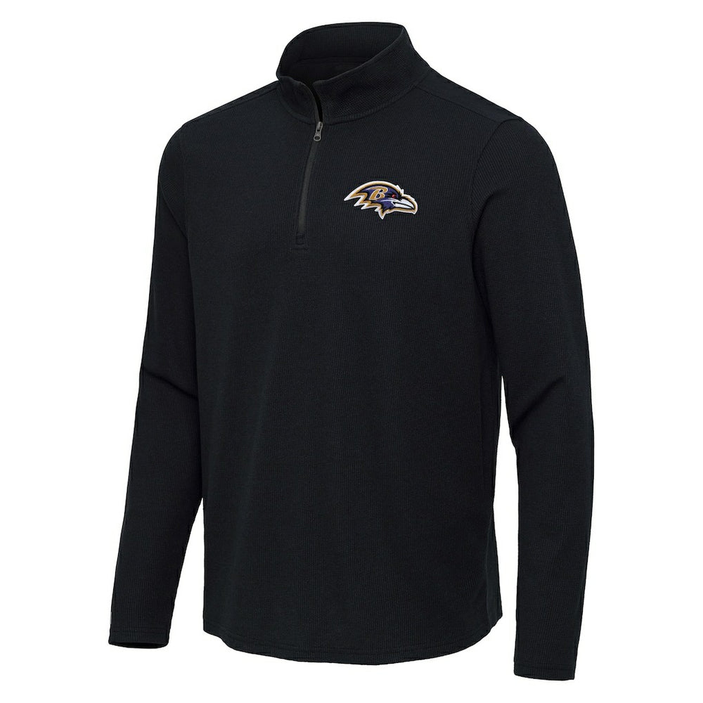 Antigua Sync Tri-Blend Quarter-Zip Pullover - Baltimore Ravens