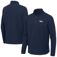 Antigua Sync Tri-Blend Quarter-Zip Pullover - Denver Broncos