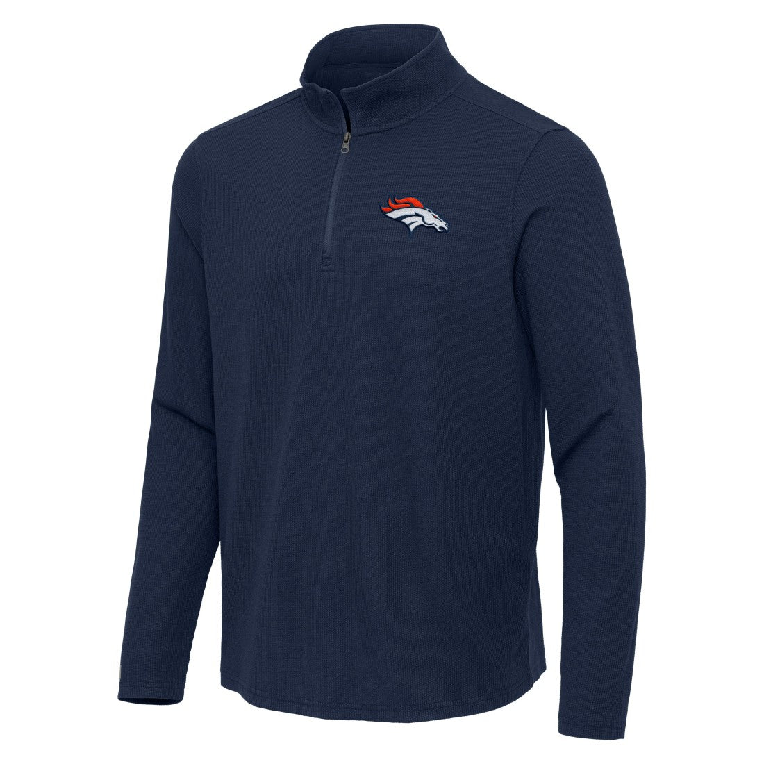 Antigua Sync Tri-Blend Quarter-Zip Pullover - Denver Broncos