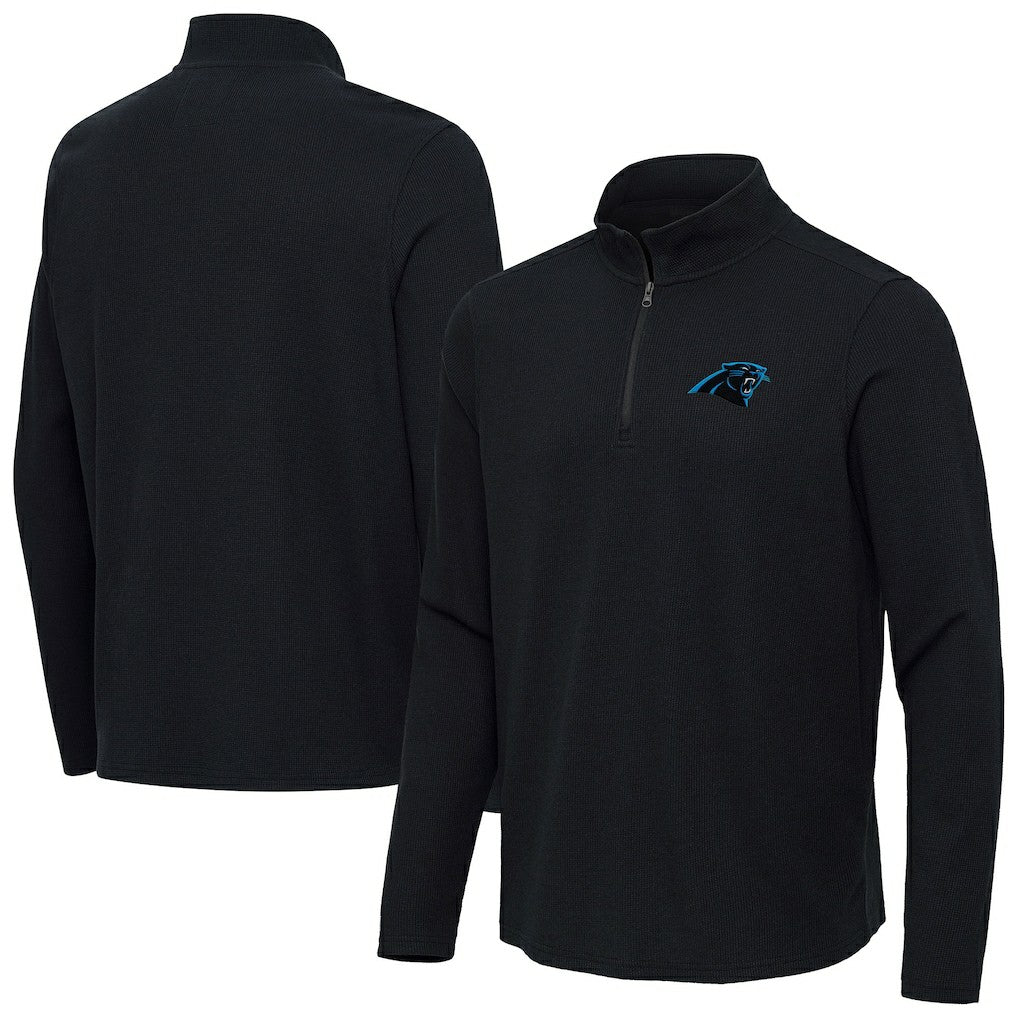 Antigua Sync Tri-Blend Quarter-Zip Pullover - Carolina Panthers