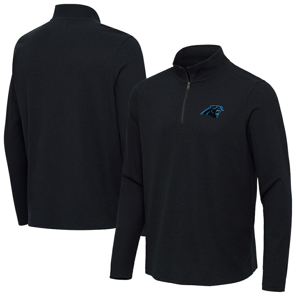 Antigua Sync Tri-Blend Quarter-Zip Pullover - Carolina Panthers