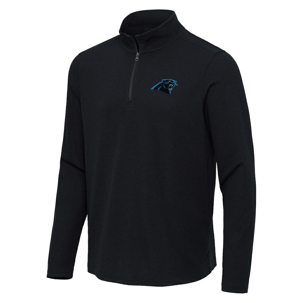 Antigua Sync Tri-Blend Quarter-Zip Pullover - Carolina Panthers
