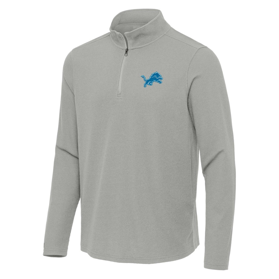 Antigua Sync Tri-Blend Quarter-Zip Pullover - Detroit Lions