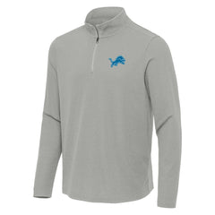 Antigua Sync Tri-Blend Quarter-Zip Pullover - Detroit Lions