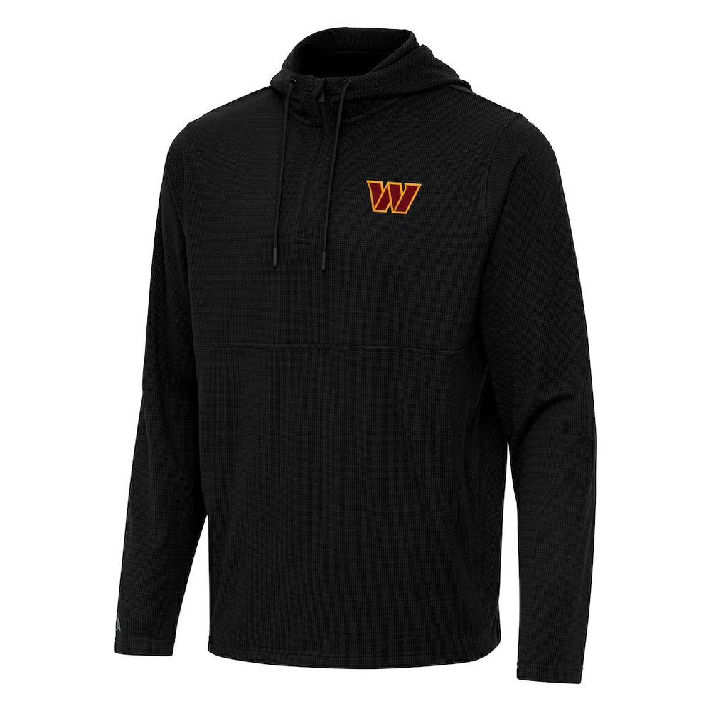 Antigua Connected Quarter-Zip Pullover Hoodie - Washington Commanders