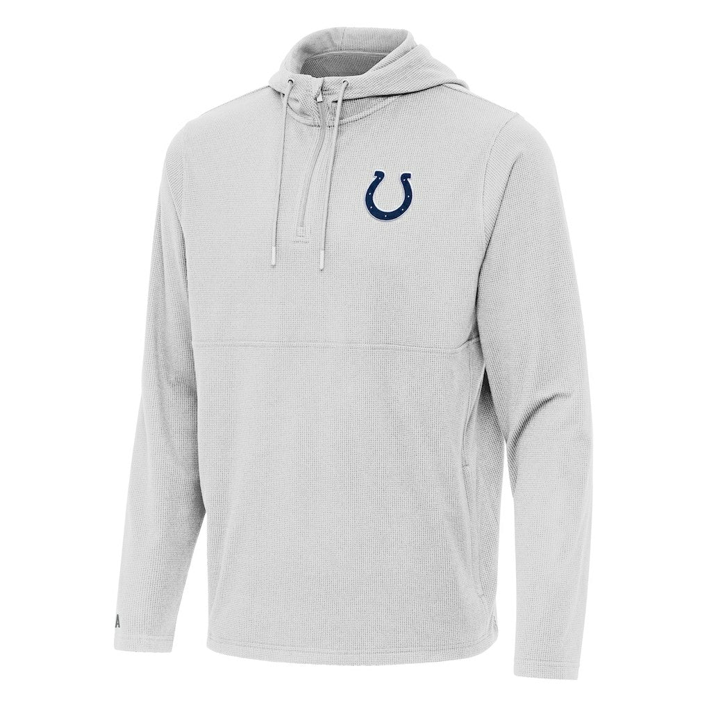 Antigua Connected Quarter-Zip Pullover Hoodie - Indianapolis Colts