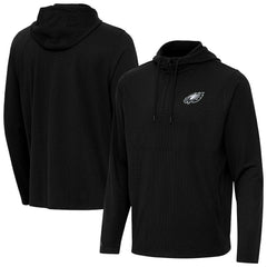 Antigua Connected Quarter-Zip Pullover Hoodie - Philadelphia Eagles