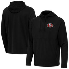 Antigua Connected Quarter-Zip Pullover Hoodie - San Francisco 49ers