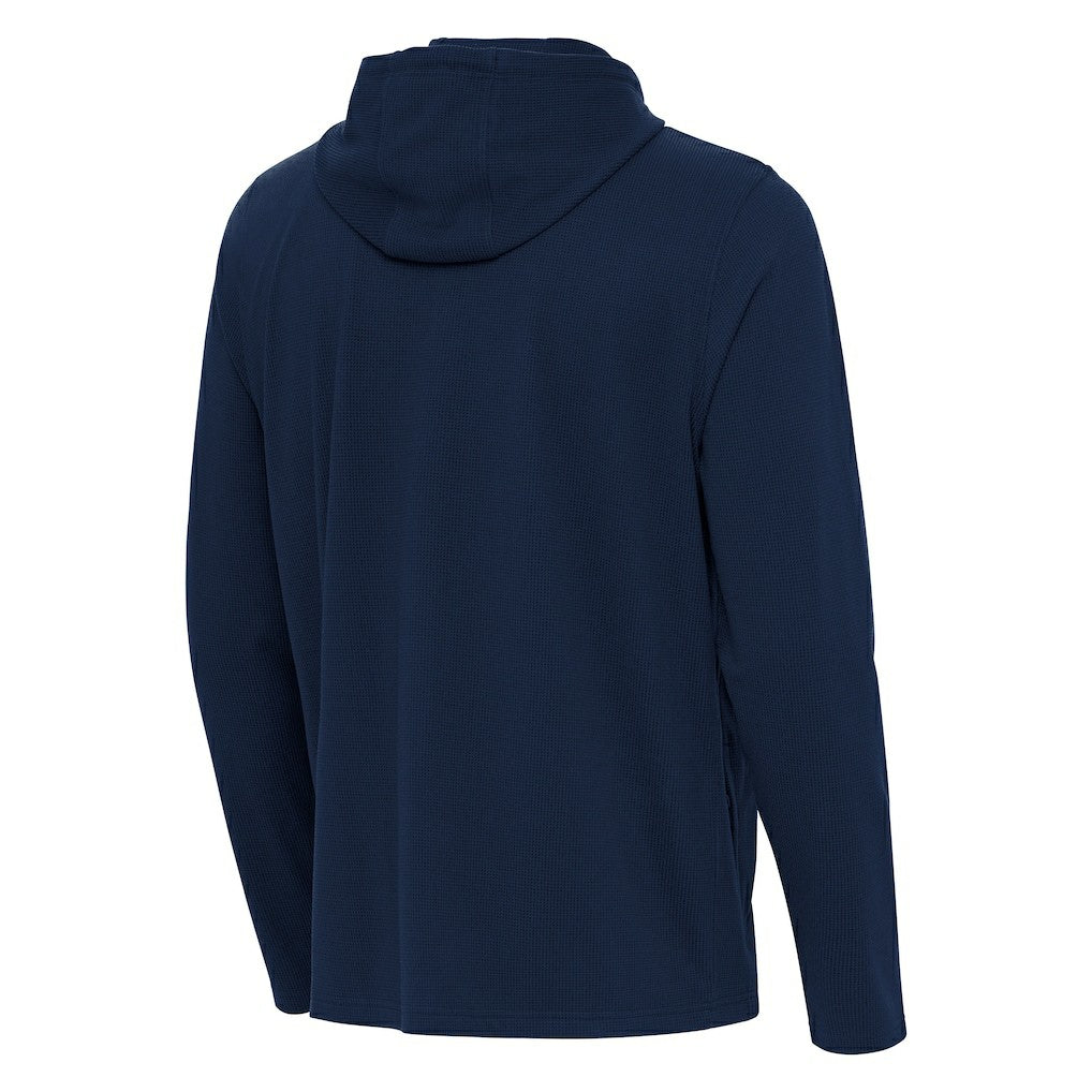 Antigua Connected Quarter-Zip Pullover Hoodie - Seattle Seahawks