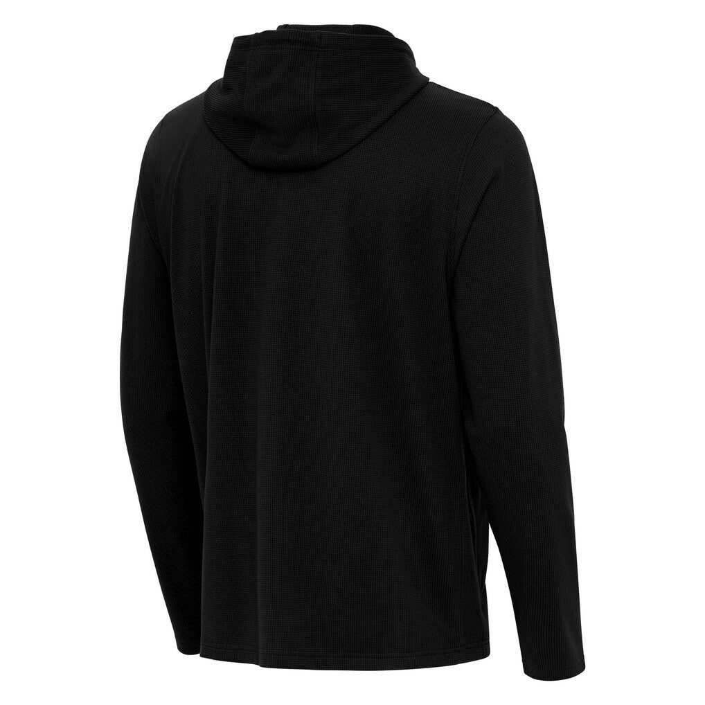 Antigua Throwback Connected Quarter-Zip Pullover Hoodie - Cleveland Browns