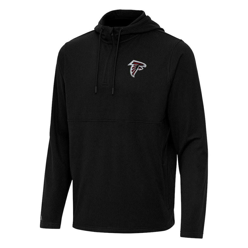 Antigua Connected Quarter-Zip Pullover Hoodie - Atlanta Falcons