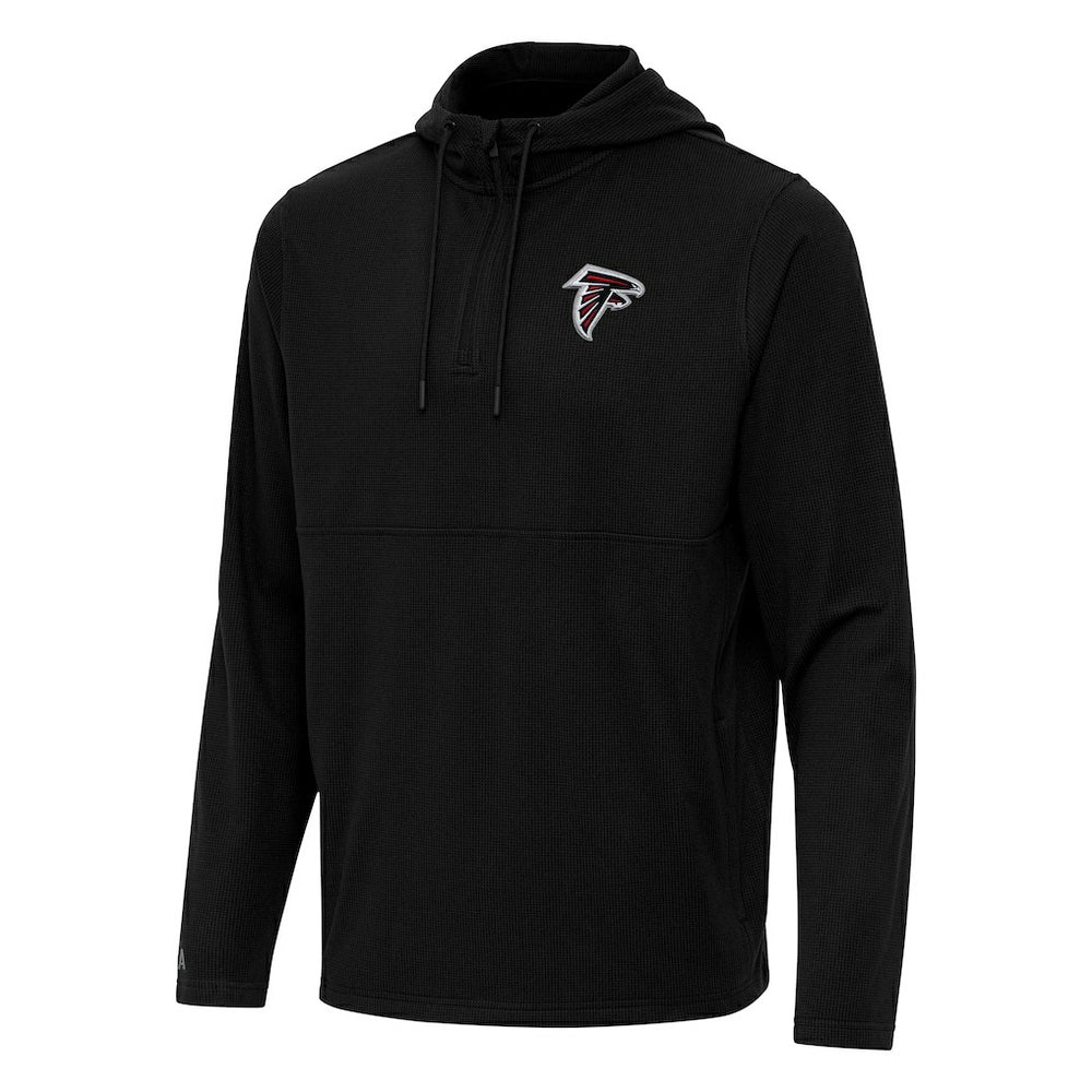 Antigua Connected Quarter-Zip Pullover Hoodie - Atlanta Falcons