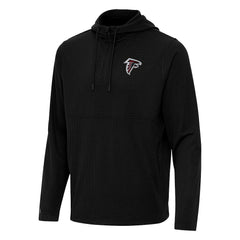 Antigua Connected Quarter-Zip Pullover Hoodie - Atlanta Falcons