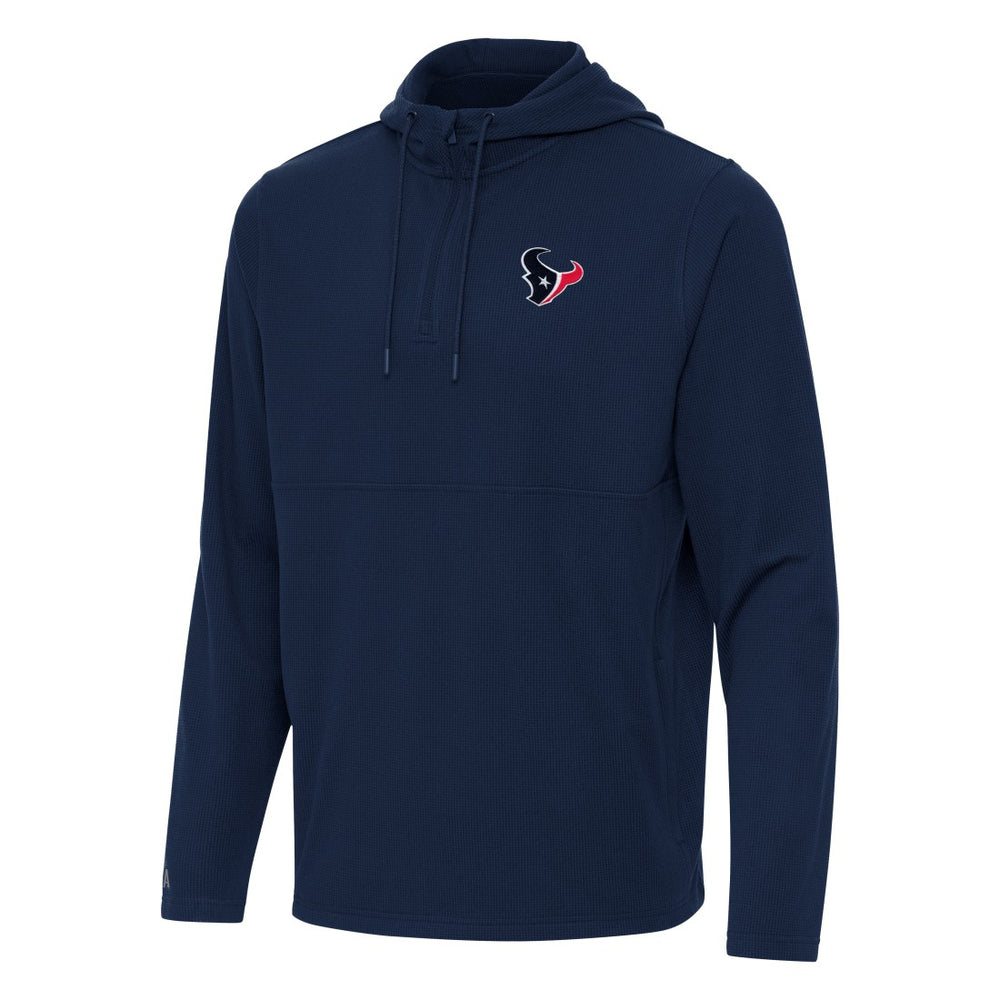 Antigua Connected Quarter-Zip Pullover Hoodie - Houston Texans