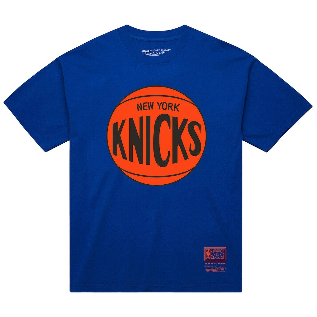 NBA New York Knicks Unisex Hardwood Classics MVP Logo T-Shirt