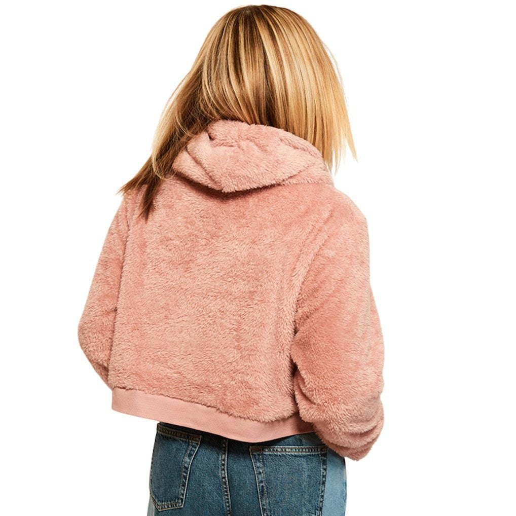 Jill Martin Women's Tonal Sherpa Cropped Hoodie - Dallas Cowboys