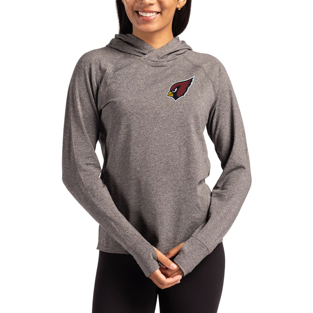 Cutter & Buck Women's Primary Logo Adapt Knit Recycled Raglan Pullover Hoodie - Arizona Cardinals