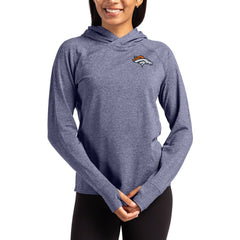 Cutter & Buck Women's Primary Logo Adapt Knit Recycled Raglan Pullover Hoodie - Denver Broncos