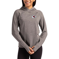 Cutter & Buck Women's Primary Logo Adapt Knit Recycled Raglan Pullover Hoodie - Kansas City Chiefs