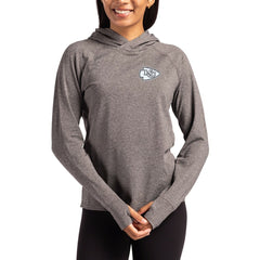 Cutter & Buck Women's Tonal Logo Adapt Knit Recycled Raglan Pullover Hoodie - Kansas City Chiefs