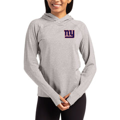 Cutter & Buck Women's Primary Logo Adapt Knit Recycled Raglan Pullover Hoodie - New York Giants