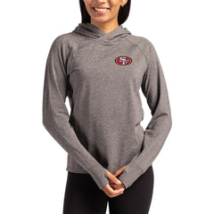 Cutter & Buck Women's Primary Logo Adapt Knit Recycled Raglan Pullover Hoodie - San Francisco 49ers