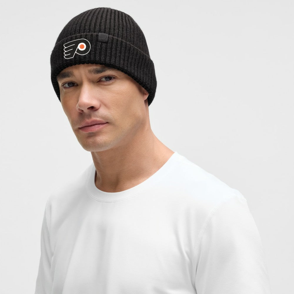 NHL Black|Black Philadelphia Flyers lululemon Unisex Close-Fit Wool-Blend Ribbed Beanie