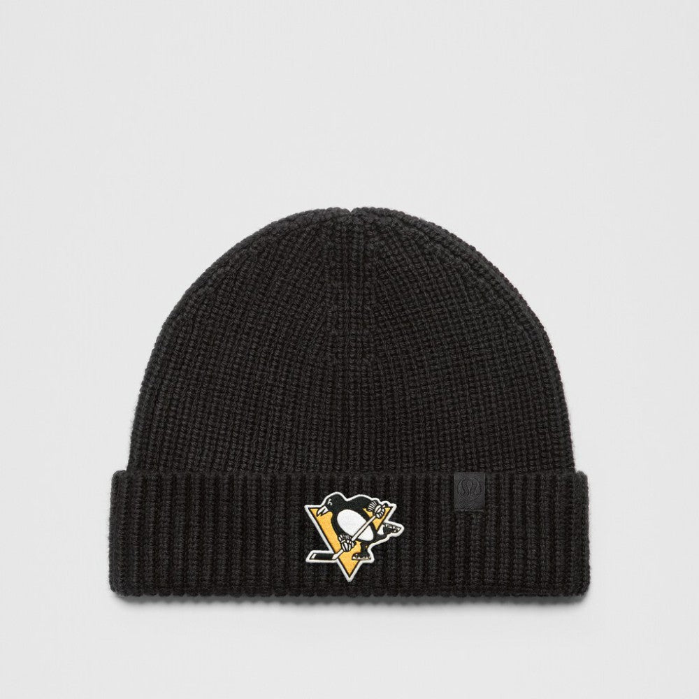 NHL Black|Black Pittsburgh Penguins lululemon Unisex Close-Fit Wool-Blend Ribbed Beanie