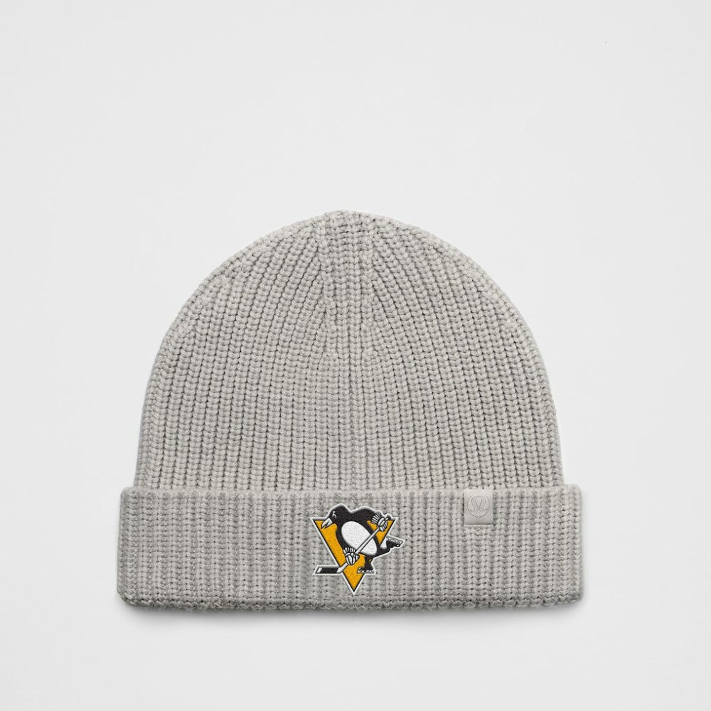 NHL Heathered Gull Grey|Heathered Gull Grey Pittsburgh Penguins lululemon Unisex Close-Fit Wool-Blend Ribbed Beanie